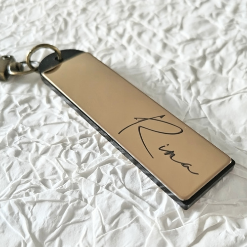 【希少・彫ロゴ】モルファー 小出刃 12cm 鏡面仕上げ　廃盤 GLOBAL ☆ピンクゴールド☆ ミラー 鏡面仕上げ 名入れ キーホルダー ゴルフ