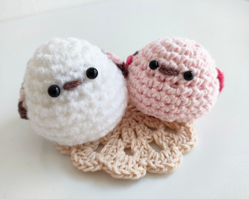 【あや】ミニシマエナガ　ポンデリング　片面ファータイプ　ピンク　他おまとめ ぼく、シマエナガ。 - 商品一覧 - 【ローソンプリント