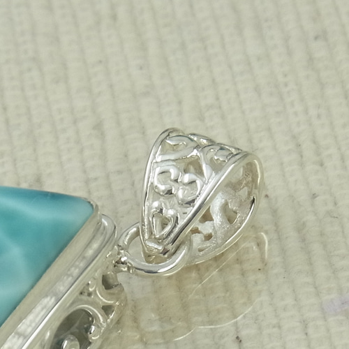 ☆【一点もの】ラリマー 海 美波 輝き バリ シルバー925 世界にひとつ