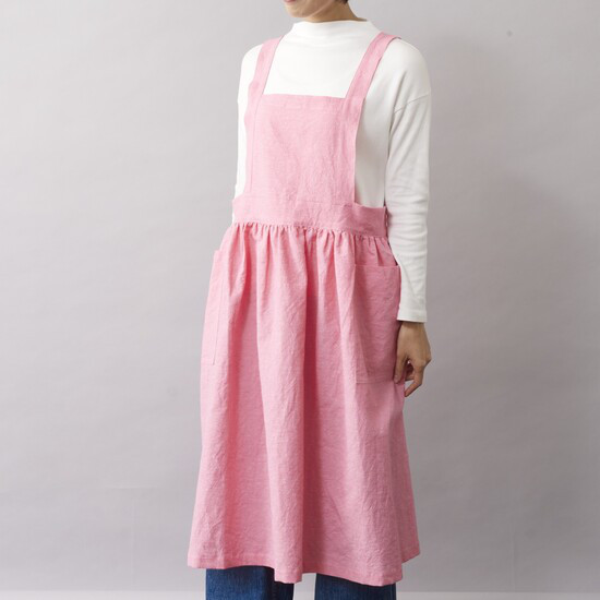 ピナフォアエプロン CLC / pinafore apron CLC　コーラル