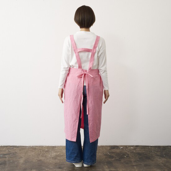 ピナフォアエプロン CLC / pinafore apron CLC　コーラル