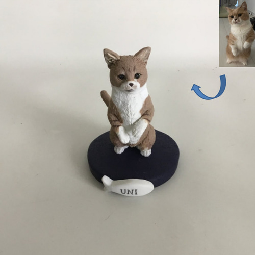 粘土細工/フィギュア】大切なペットを形に