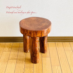 流木インテリア 大型流木から切り出した丸太のベンチ スツール テーブル 椅子 ベンチ 木製 N24 8枚目の画像