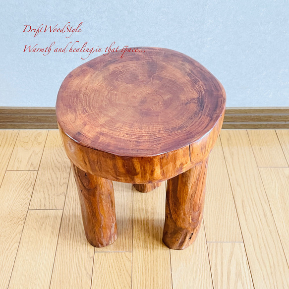 流木インテリア 大型流木から切り出した丸太のベンチ スツール テーブル 椅子 ベンチ 木製 N24 9枚目の画像