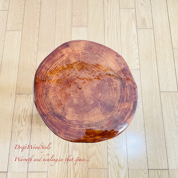 流木インテリア 大型流木から切り出した丸太のベンチ スツール テーブル 椅子 ベンチ 木製 N24 11枚目の画像