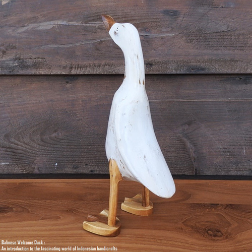 ウェルカムボード アヒルさん ホワイトウォッシュ Mサイズ ウェルカム