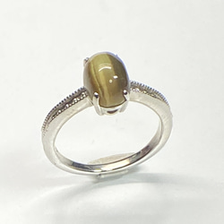 グリーンジルコンシルバーリング0.594ctGreen Zircon 指輪・リング