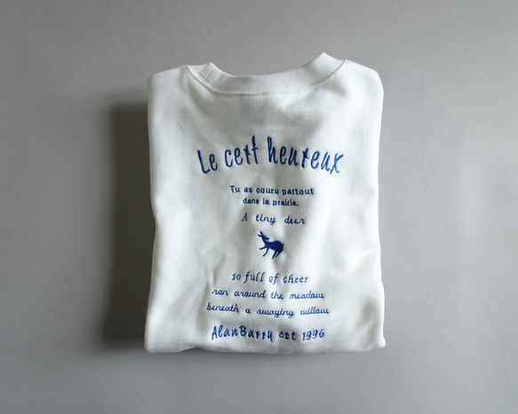 2サイズ背中刺繍9.7オンススウェットトレーナー＜DEER＞ 1枚目の画像
