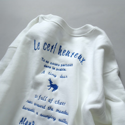 2サイズ背中刺繍9.7オンススウェットトレーナー＜DEER＞ 4枚目の画像