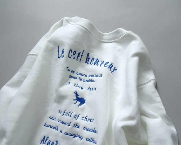 2サイズ背中刺繍9.7オンススウェットトレーナー＜DEER＞ 4枚目の画像
