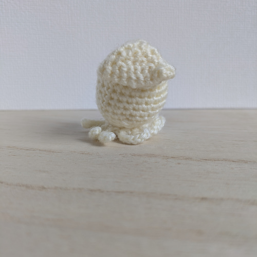 あみぐるみ イカさん ぴんくほっぺ 狭2 ピーン ストラップ 再