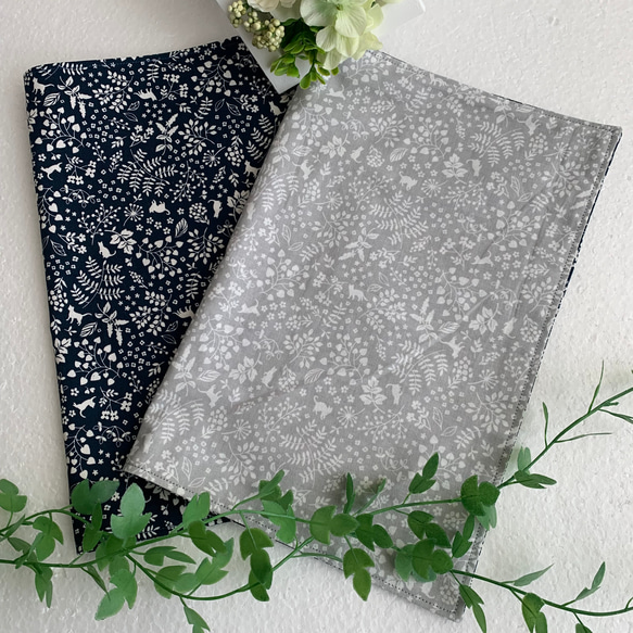 ランチョンマット☆ 猫とボタニカル♪北欧風 1枚目の画像