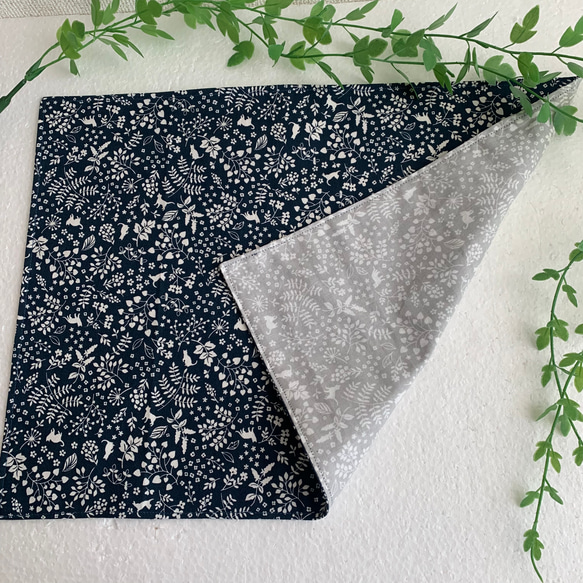 ランチョンマット☆ 猫とボタニカル♪北欧風 3枚目の画像