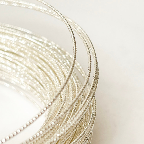 新商品 シルバーフィルド スパークルグリッターワイヤー ハード 1ミリ  