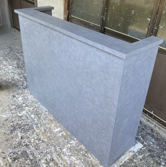 受注製作グレーストーン柄☆モルタル☆カウンターテーブル【800