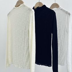 【透明感★カットソー３枚セット】かわいいレース│ハーフネック│重ね着│ハイネック│T-195JJJ 10枚目の画像