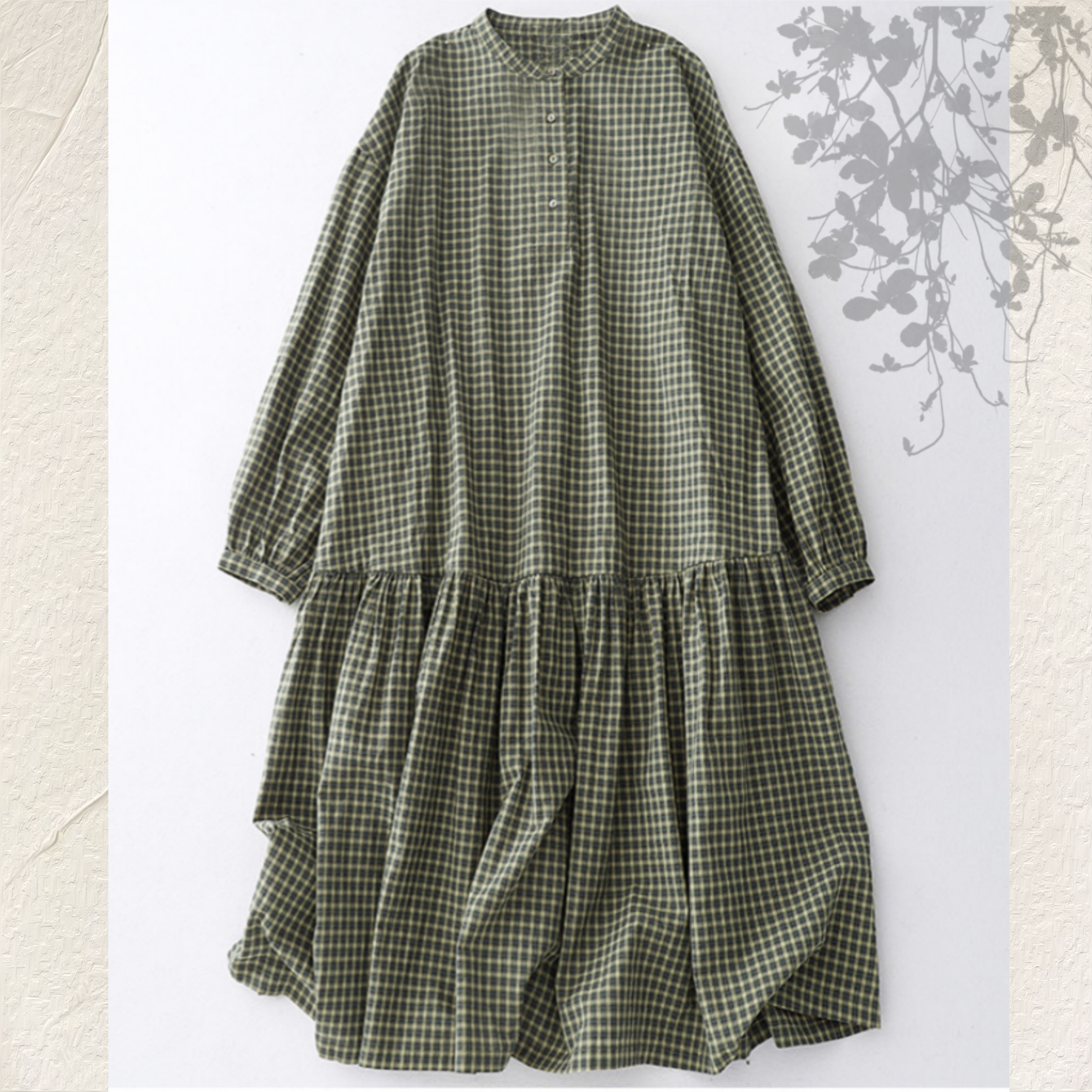 【受注】 新作 お洒落 ワンピース 長袖 ロングワンピ 洗濯可