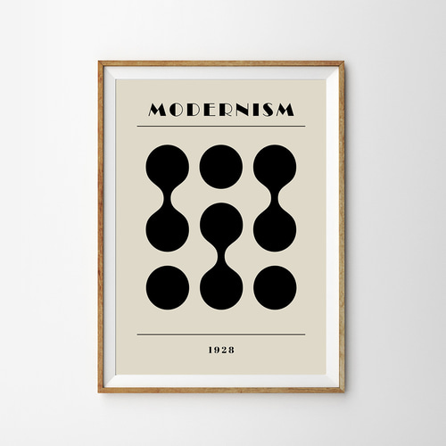 モダニズムポスター｜幾何学デザイン｜A4〜A1対応｜BAUHAUS バウハウス