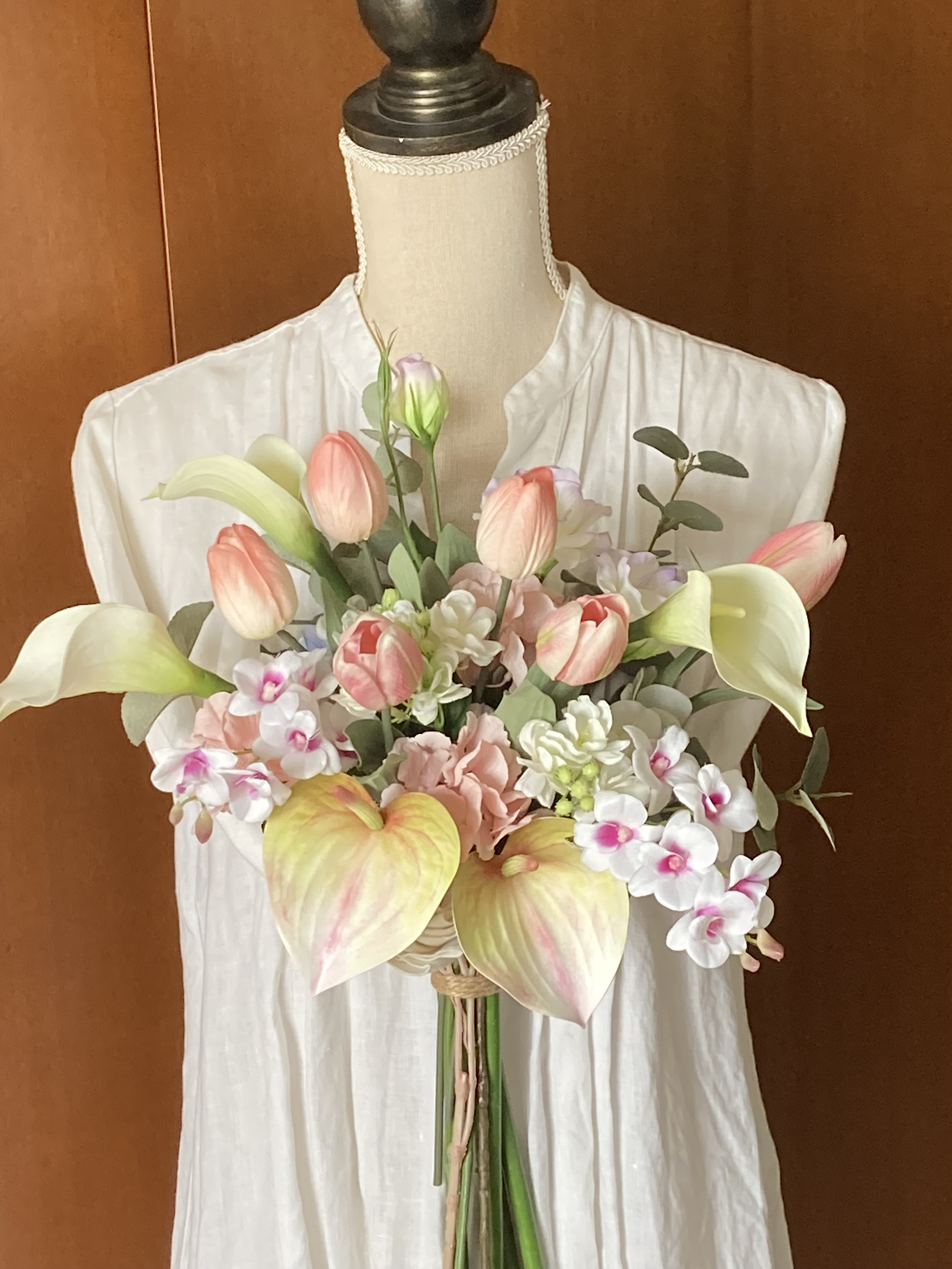 チューリップ&カラー ウェディングブーケ・ブートニア