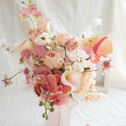 ナチュラルステムのミニブーケ＆ブートニアセット （アンティーク