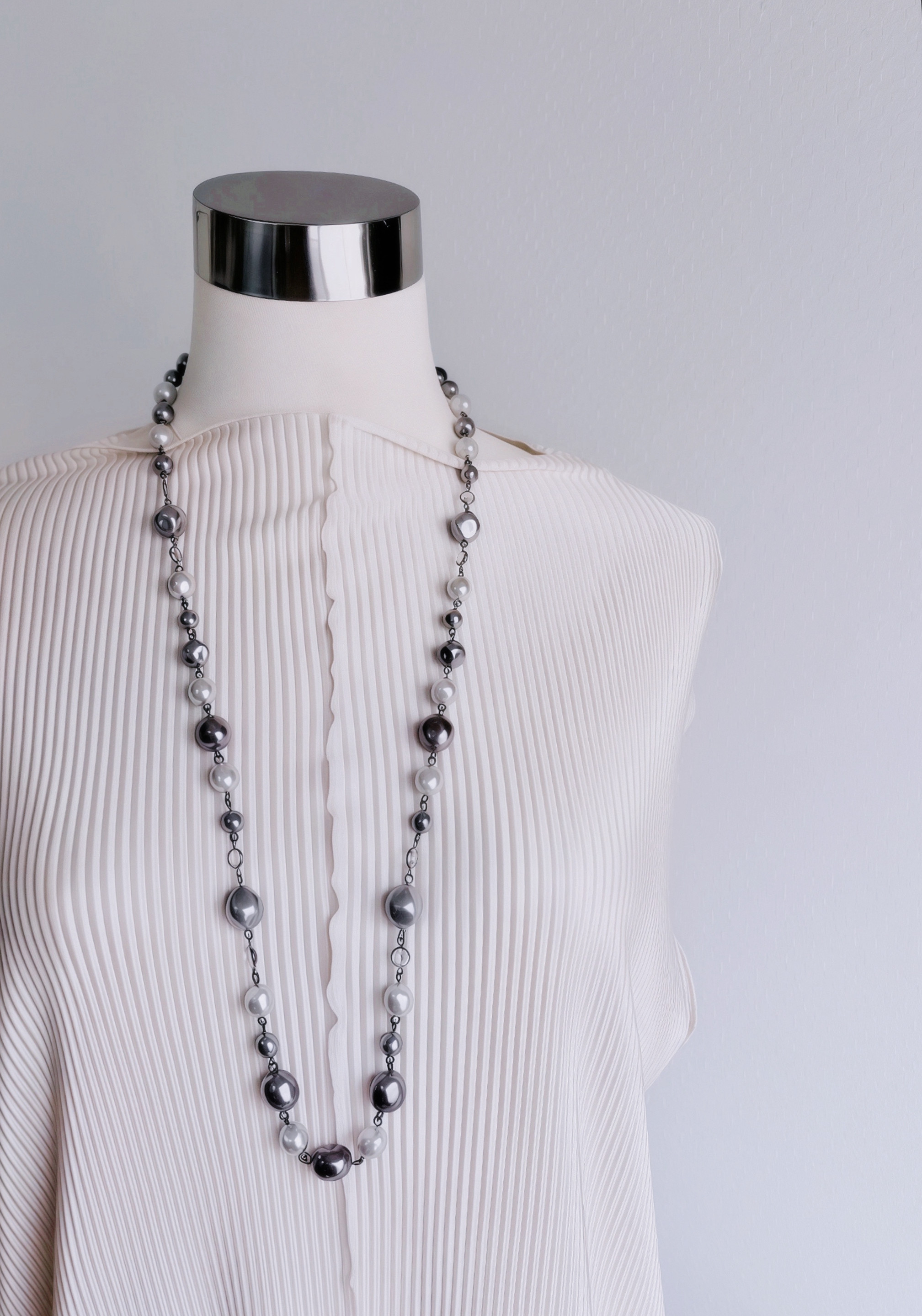 送料無料　パール　ロングネックレス　3色 5,616円