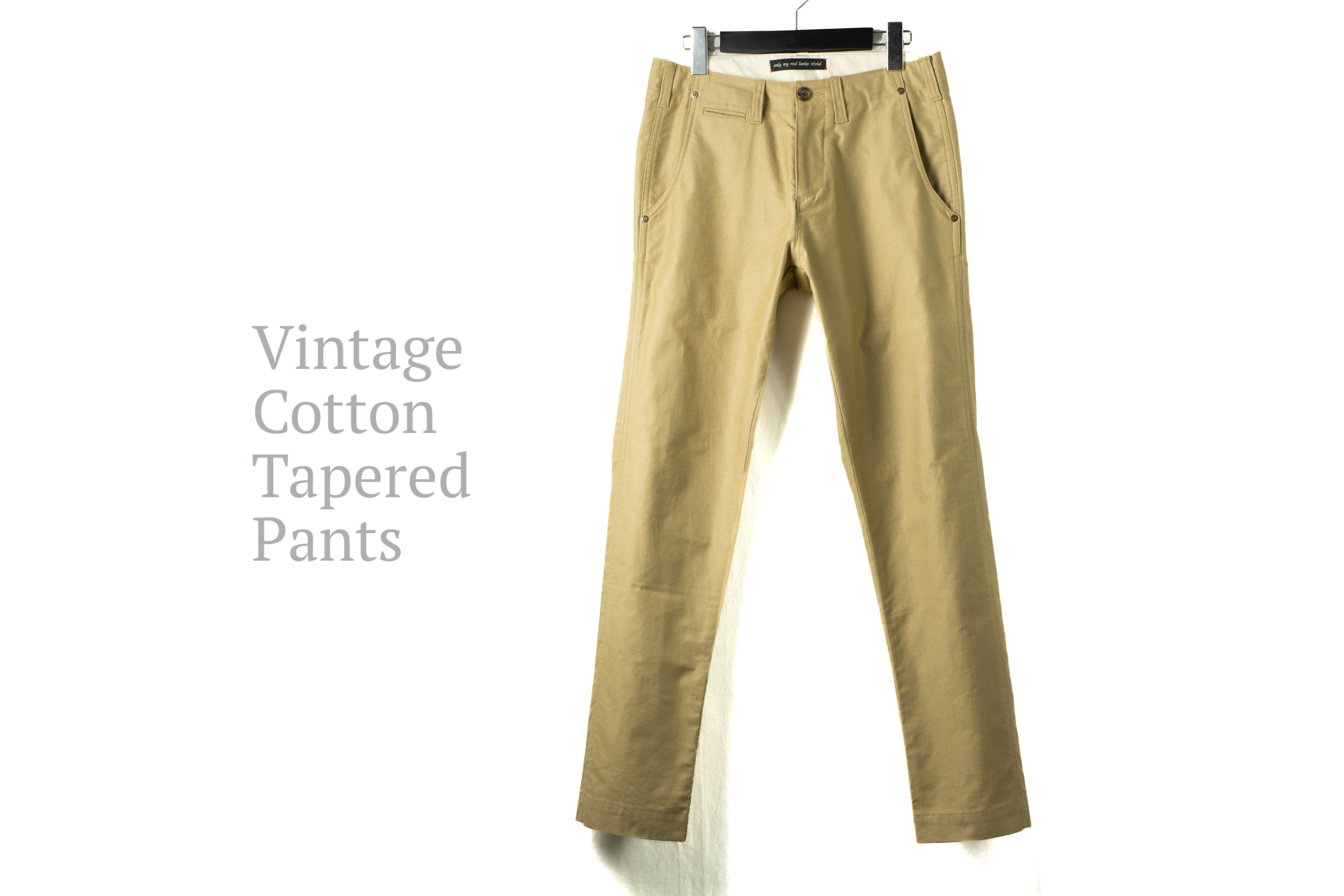 ヴィンテージコットンテーパードパンツ[only my red looks vivid] 49,920円