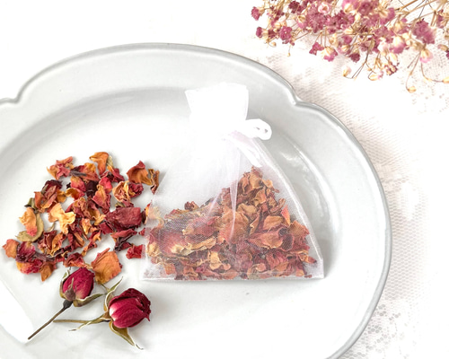 春の誕生花2026】自然の優しさが香るサシェ（匂い袋）＊ローズ