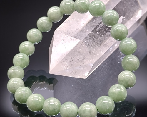 翡翠(ジェダイト)・8mm【高品質】5A ブレスレット ブレスレット 天然石