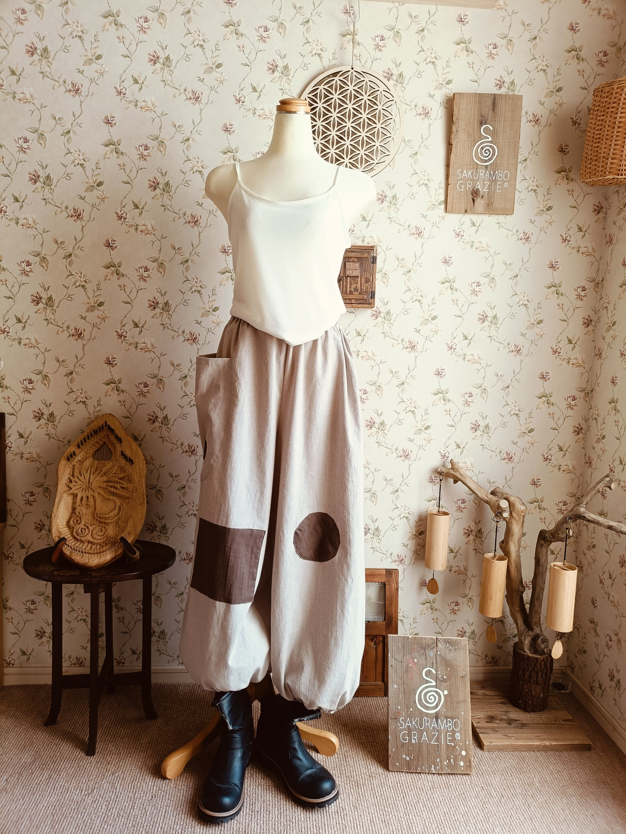 CottonYogapants　Amairo＆Brown〜for tall＆men's〜