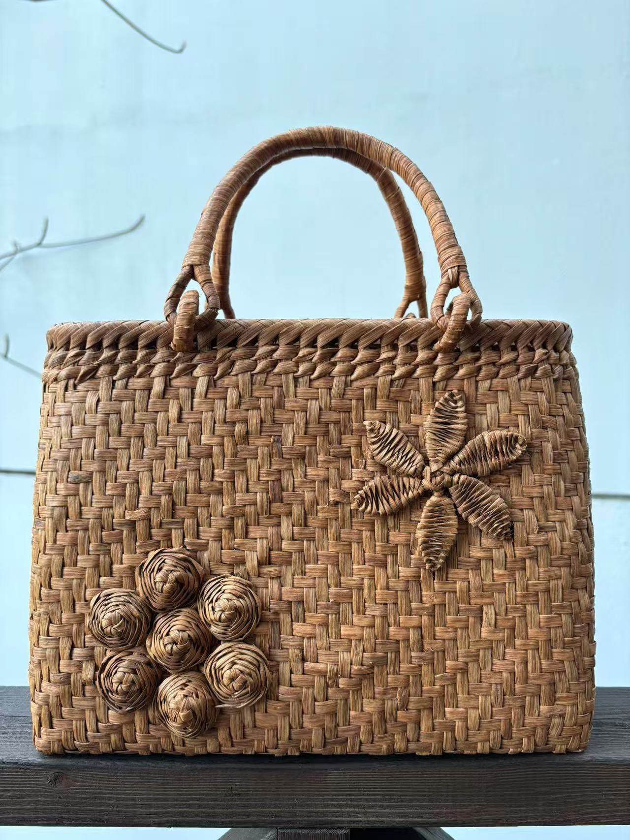 山葡萄　山葡萄かごバッグ　手作り　内布あり　オリジナルデザイン