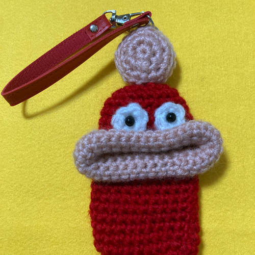 パクパクモンスター リール付きキーケース イヤホンケース リトル