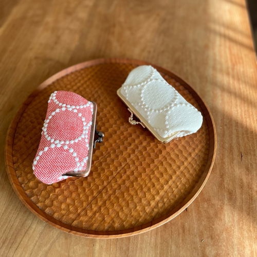 再販】がま口リップケース タンバリン ミナペルホネンがま口ポーチ