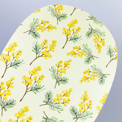 【5種から選べるマウスパッド】ミモザ サステナブルグッズ 小花柄 5枚目の画像