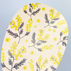 【5種から選べるマウスパッド】ミモザ サステナブルグッズ 小花柄 4枚目の画像