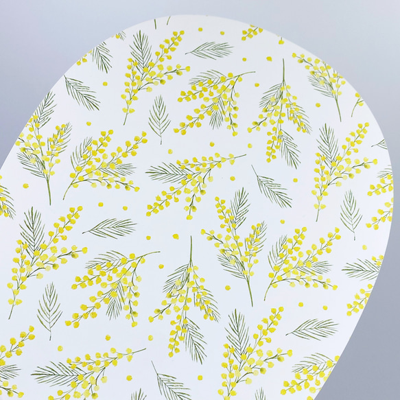 【5種から選べるマウスパッド】ミモザ サステナブルグッズ 小花柄 1枚目の画像