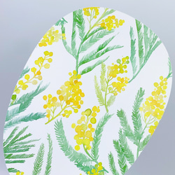 【5種から選べるマウスパッド】ミモザ サステナブルグッズ 小花柄 6枚目の画像