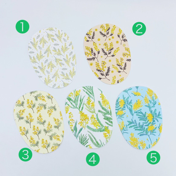 【5種から選べるマウスパッド】ミモザ サステナブルグッズ 小花柄 14枚目の画像
