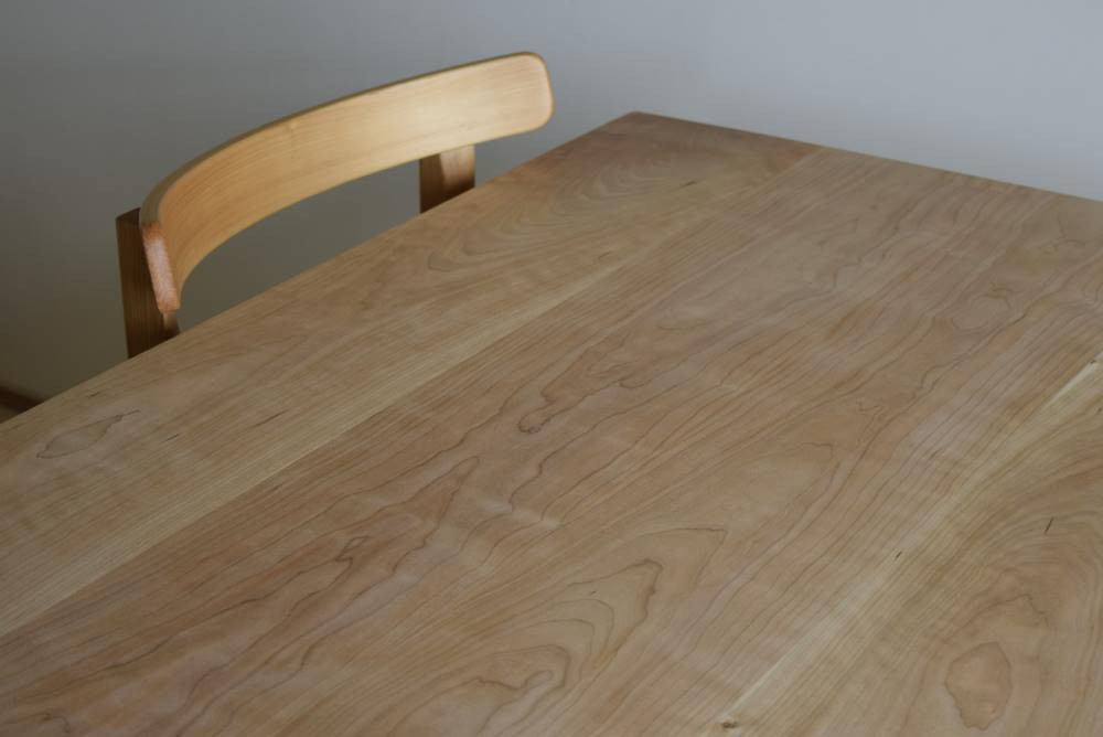 ブラックチェリー　シンプル ダイニングテーブルW140