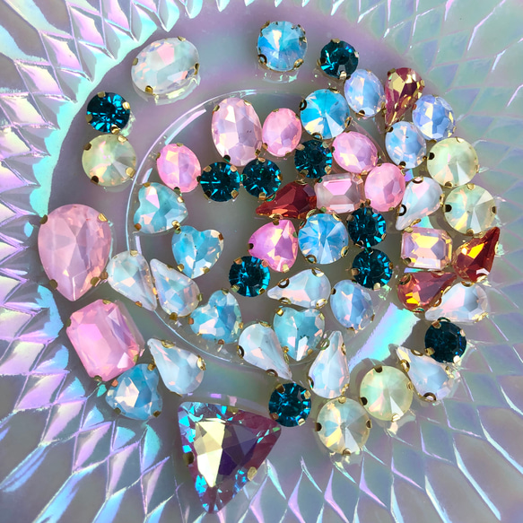 その他 majumaju 50個 ラインストーン 詰め合わせ セット カラフル ビジュー