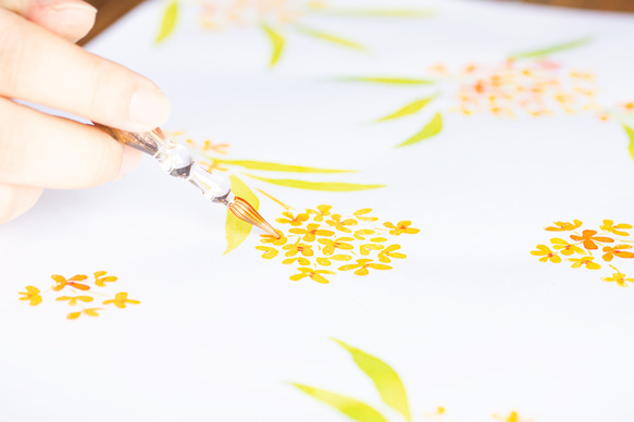 【スマホケース】しだれ桜 オールドピンク【クリアケース】iPhone/Android ほぼ 全機種対応 7枚目の画像