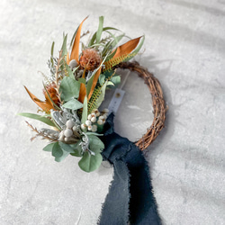 再販13】クリスマスリース 静かな森の三日月リース リース soerari