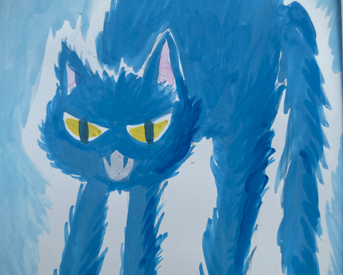 絵画 。手描き【部屋で楽しく遊んでいるかわいい猫たち】 Amazon.co.jp: 千春『仲良しねこ』高精彩工芸画+手彩 動物画