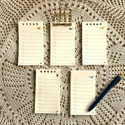 システム手帳リフィル バイブルサイズ 黒ねこちゃんの ざっくり