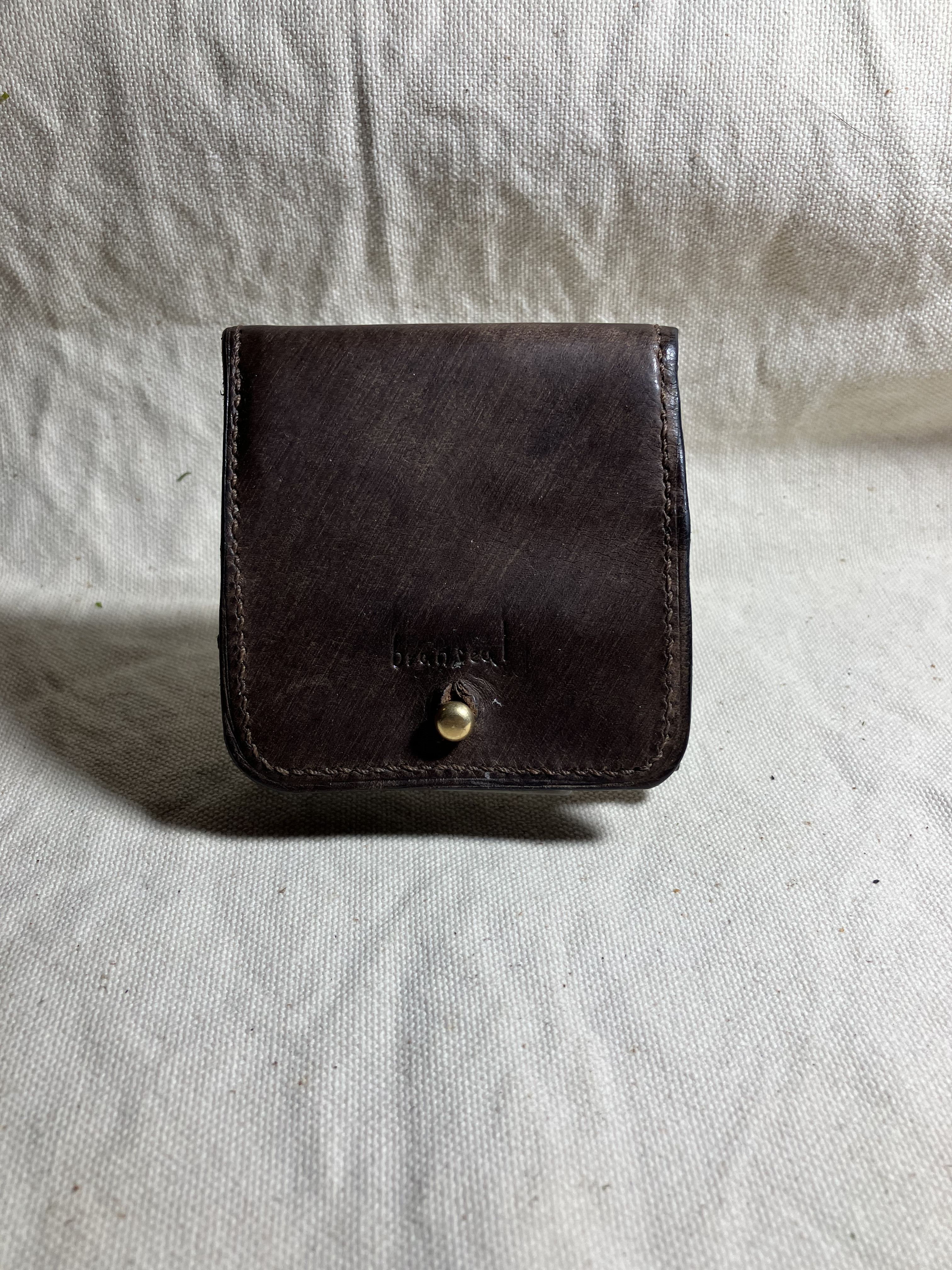 ボックス型コインケース　　テキサスレザー