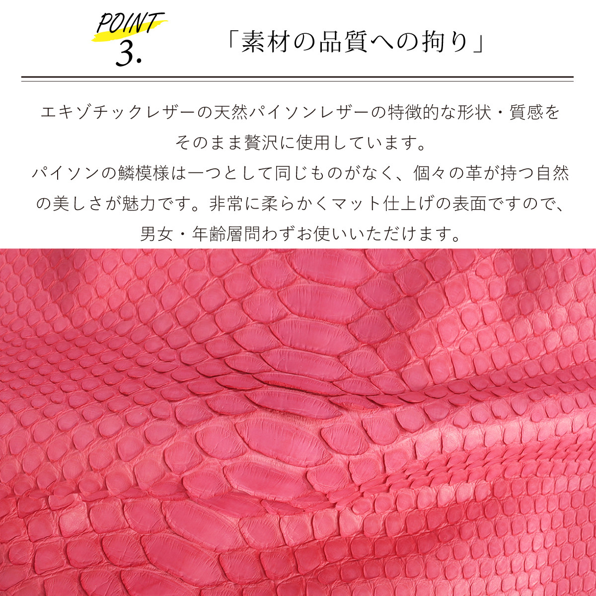 【パイソンナチュラル/モンスターmini】高級感ある薄くて軽い/思わず誰かに見せたくなるモンスターL字ミニ財布