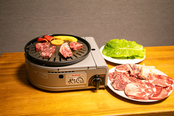 鋳物鉄板【Maru ban 丸板】お店の味をご自宅で！ イワタニ やきまる 1 2 3 スモークレスグリル 焼肉プレート 16枚目の画像