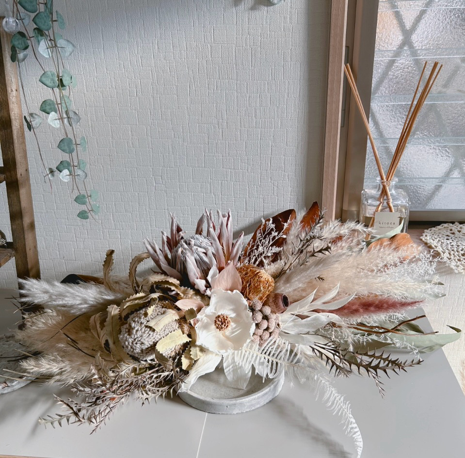 横長ボタニカルスワッグ　縦長スワッグ　インテリア雑貨　壁掛け　プレゼント　店舗ディスプレイ　ウエディング装飾