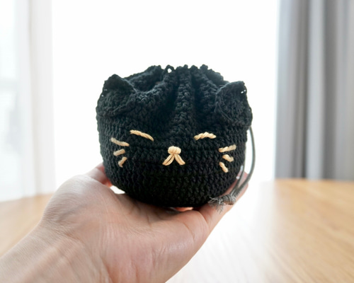 黒猫ミー様専用 ちりめん細工 巾着袋にぽんぽん飾り 2025年最新】ちりめん