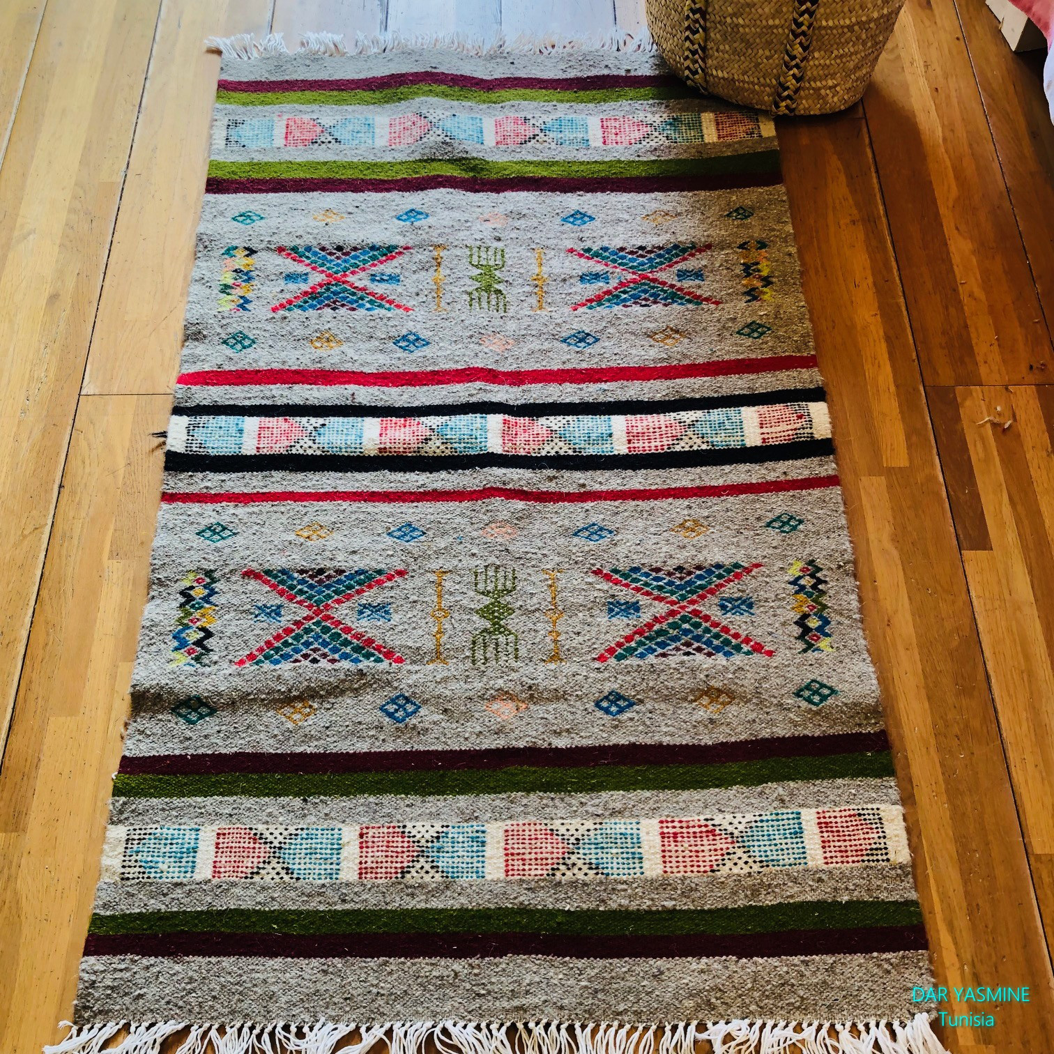 手織りキリム　モードな感覚で　ガフサM 108　約69×115cm