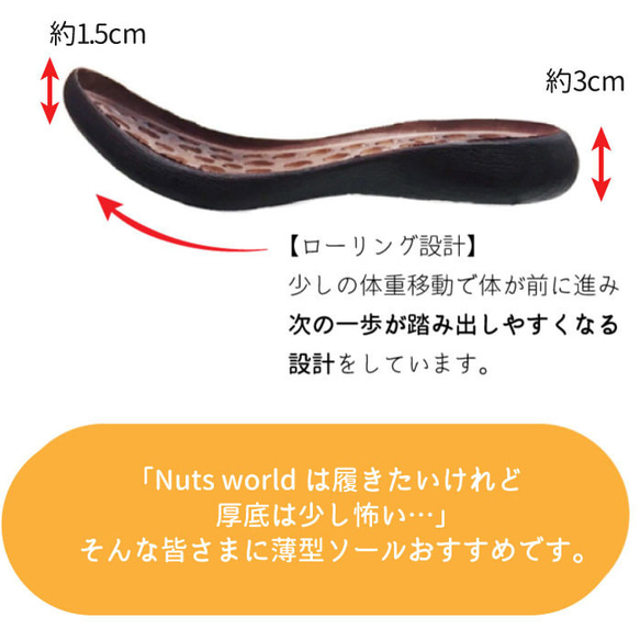 シングルバンドカラーサンダル|サンダル レディース Nuts world 72437|薄底 幅広 3枚目の画像